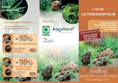Samedi 20 juin : Cours pédagogique sur les différents décors de terrariophilie